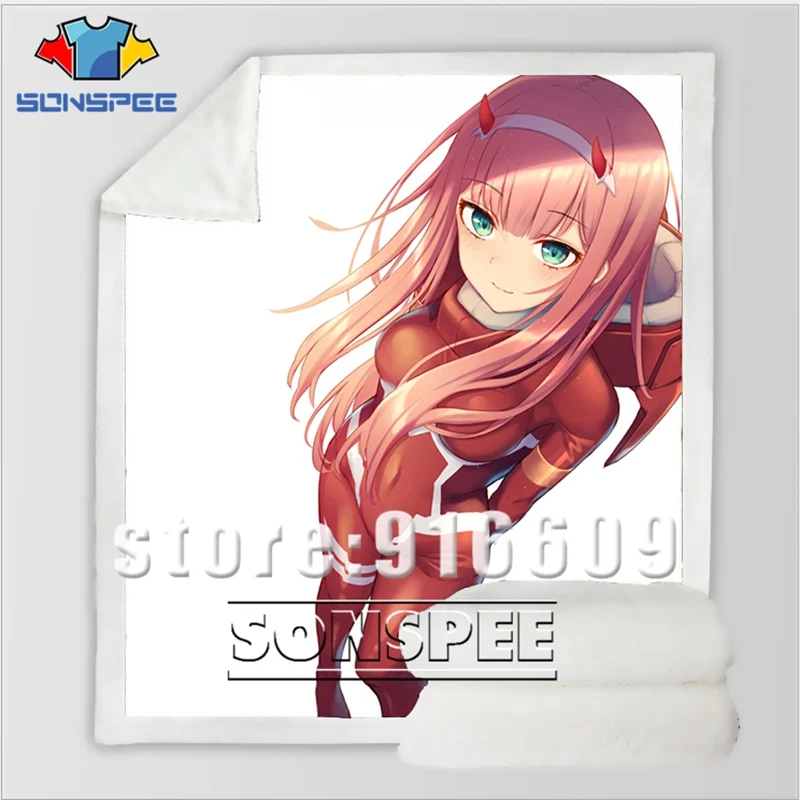22 DARLING in the FRANXX Zero Диван Постельные принадлежности бархат узорчатый офис Harajuku зимнее теплое Покрывало Постельное белье путешествия одеяло Стёганое одеяло - Цвет: 22