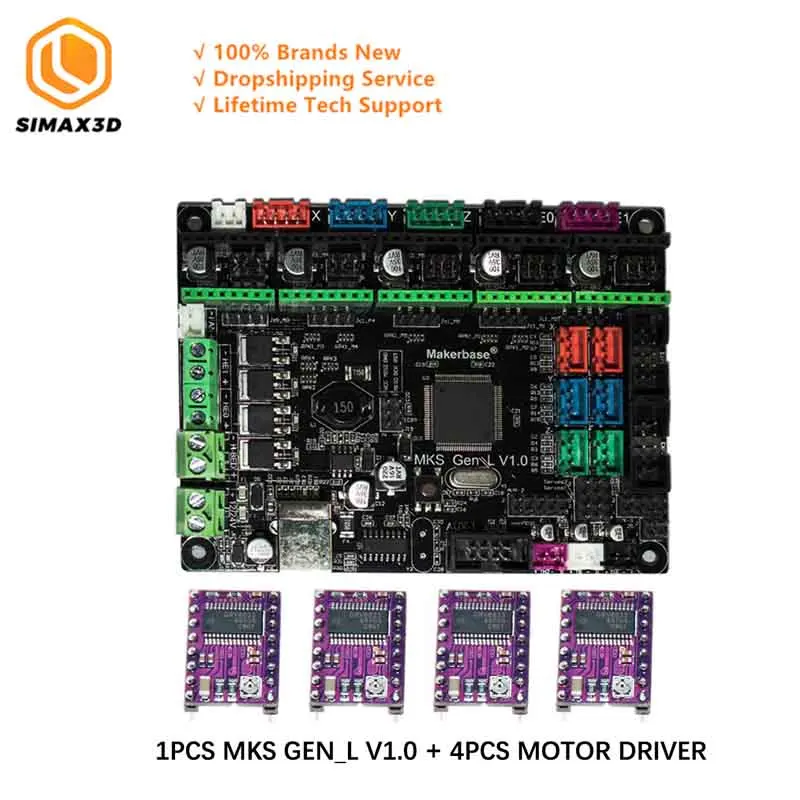 

SIMAX3D 3D Printer Motherboard MKS Gen L V1.0 controller mainboard for DIY 3D Printer Accessories