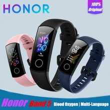 Смарт-браслет huawei Honor band 5 AMOLED huawei smartwatch с кислородом крови пульсометр ftness трекер сна спортивные часы