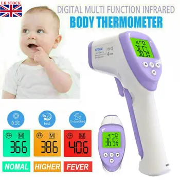 

LCD IR Infrared Digital Baby Adult Forehead Thermometer No Touch Temperature Gun Forehead Gun Infrared Electronic Thermometer