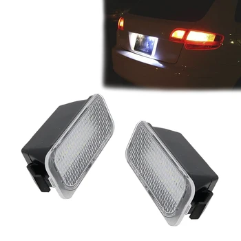 

2pcs Canbus 3W White LED Number License Plate Lights For Ford Fiesta JA8 Focus S-MAX C-MAX Mondeo Kuga Galaxy OEM Replace