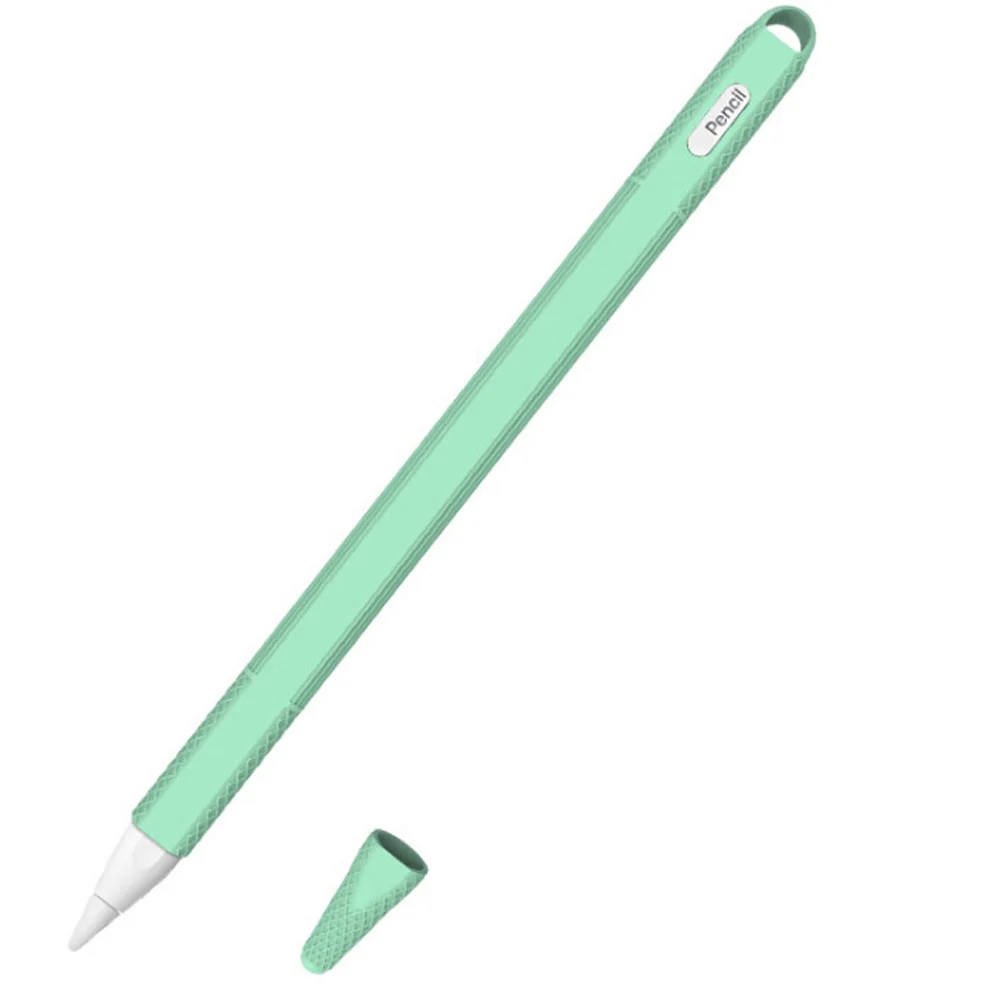 04 pencil 2 bo he lv Для Apple Pencil 2 Чехол Мягкий силиконовый держатель стилус чехол совместимый для Apple Ipad планшет стилус защитный чехол - Цвет: 04 pencil 2 bo he lv