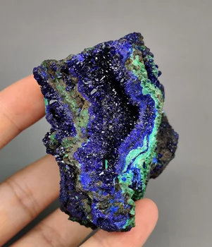 

244g Natural beautiful Shiny azurite and malachite symbiotic mineral specimen crystal Stones and crystals Healing crystal