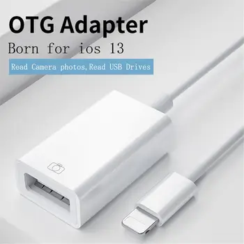 

OTG USB To Camera Adapter For Lightning USB Cable Earphones Converter Electric Piano MIDI Keyboard For iphone 7 8 ios 13