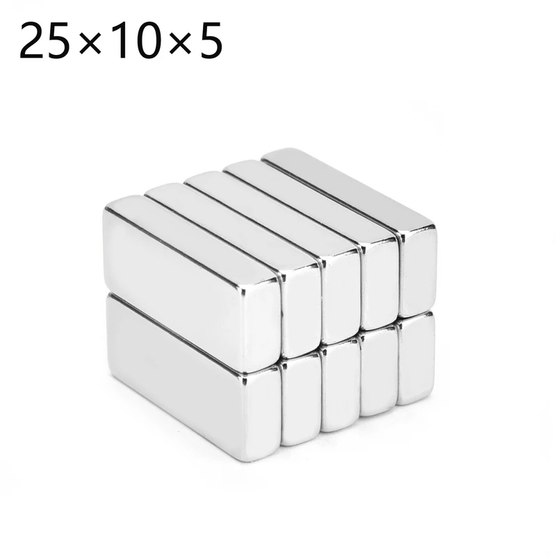 Неодимовый магнит N35 NdFeB супермощный постоянный imanes 25x10x5 мм 2/5/10/20/50 шт. |