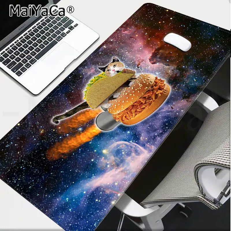 Lock Edge 30x80cm MaiYaCa Подарочный коврик для мальчика, забавный большой коврик для мыши с изображением котов, компьютерный коврик,, большой коврик для мыши с клавиатурой - Цвет: Lock Edge 30x80cm