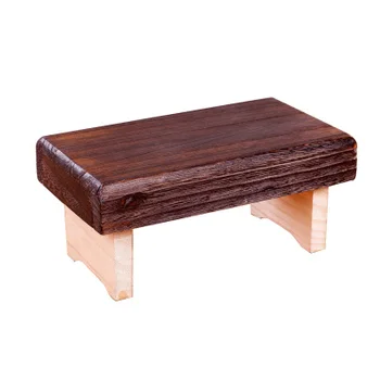

Portable Japanese Style Mini Ottoman Bench Foldable Antique Wooden Low Stool Rectangle Kids Stool Traditional Furniture Tatami