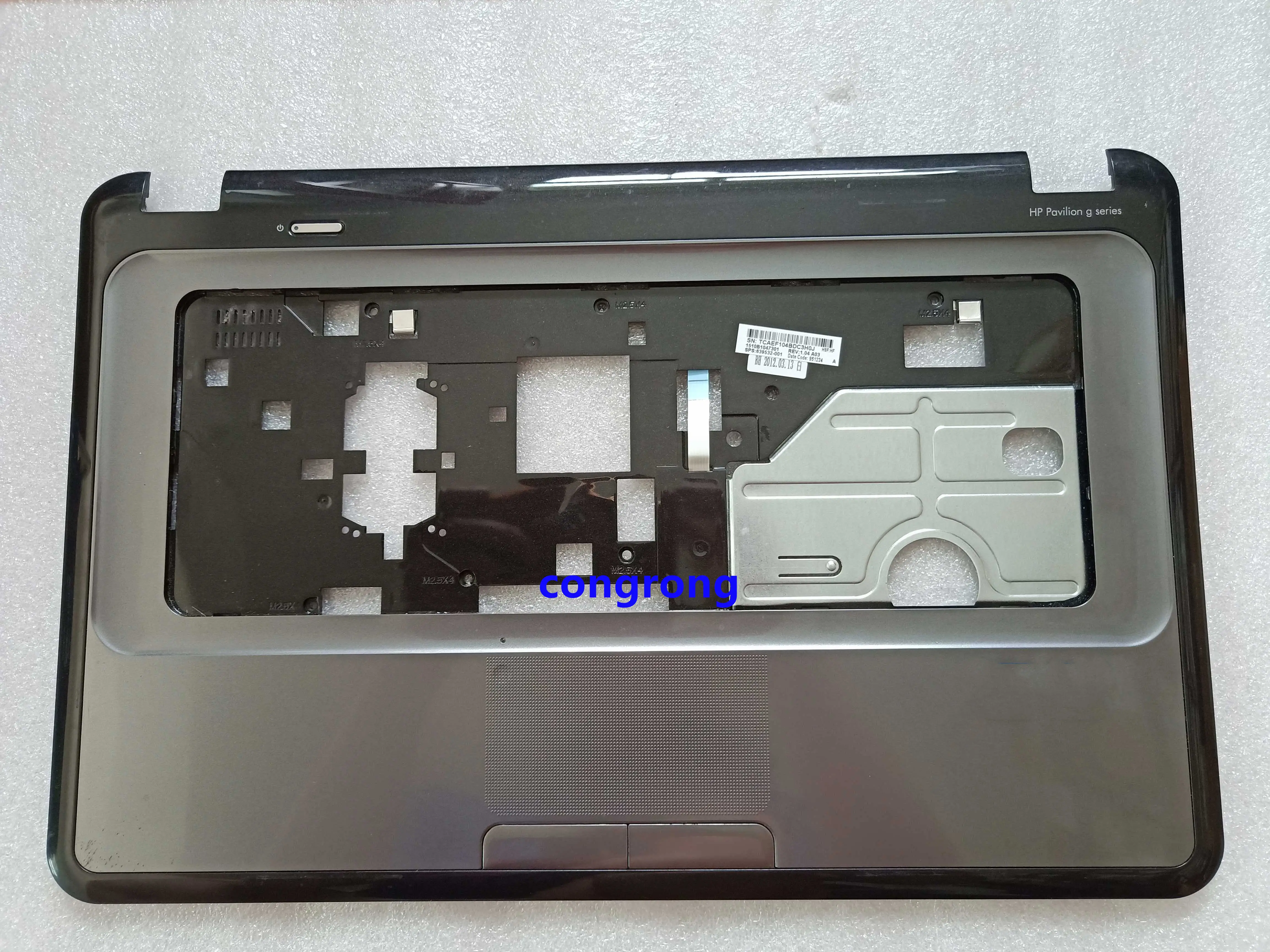 Plamrest Caixa Superior Top Case Assembly Cinza para hp Pavilion g6 G61000 Tampa Superior c Shell Teclado Beszel