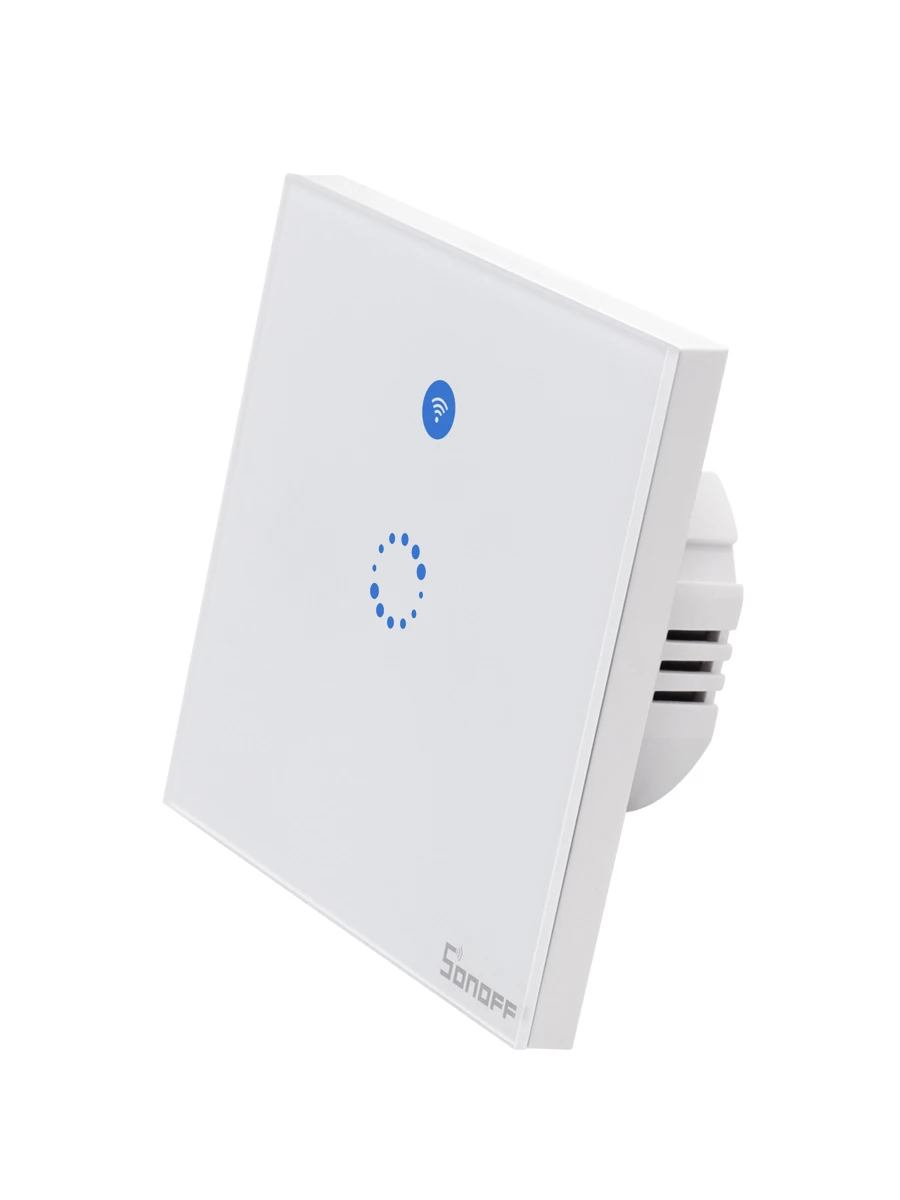 

Sonoff T1 EU Smart Wifi Wall Touch Light Switch 1 Gang 2 Gang Touch/WiFi/433 RF/APP Remote Smart Home Controller Work with Alexa
