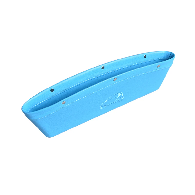 Blue Logo Ящик для хранения сидений на приборной панели автомобиля, сумка, карманный интерьер, аксессуары для уборки, для Smart 453 fortwo forfour Mini Coopers - Название цвета: Blue Logo