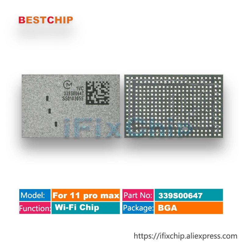 

10pcs/lot 339S00647 For iPhone 11/11 Pro/11 Pro Max WiFi Wi-Fi/BT Module IC Chip iphone11 wifi/bt chip