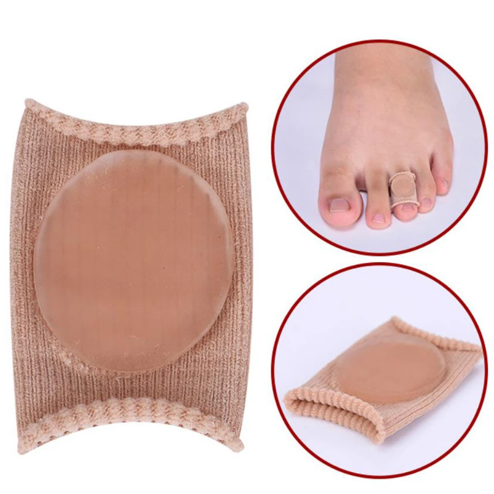 2Pcs Gel Tube Fabric Calluses Health Care Pedicure Tools Divider Bunion Adjuster Pain Relief Finger Separators Corrector Toe