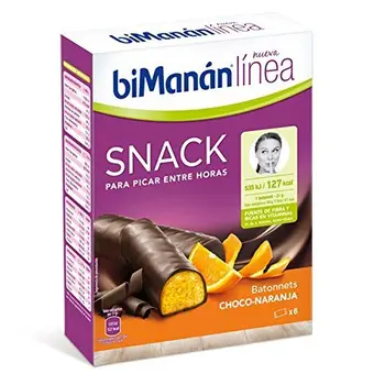 

BiManán Linea - Choco orange bars - 6 x 31g