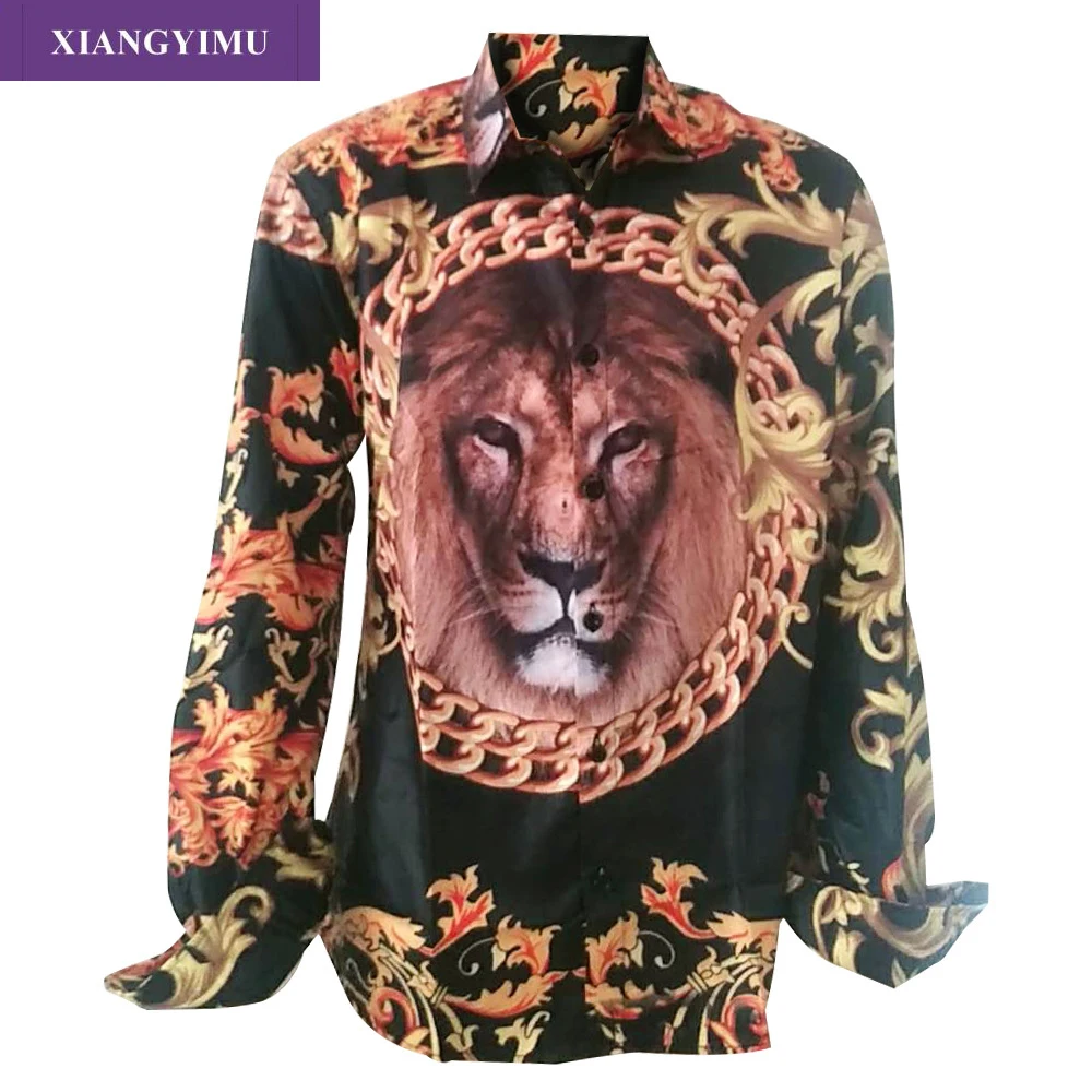 

Men Linen Long Sleeve Shirt Summer Floral Loose Baggy Casual Holiday Shirts Tee Tops