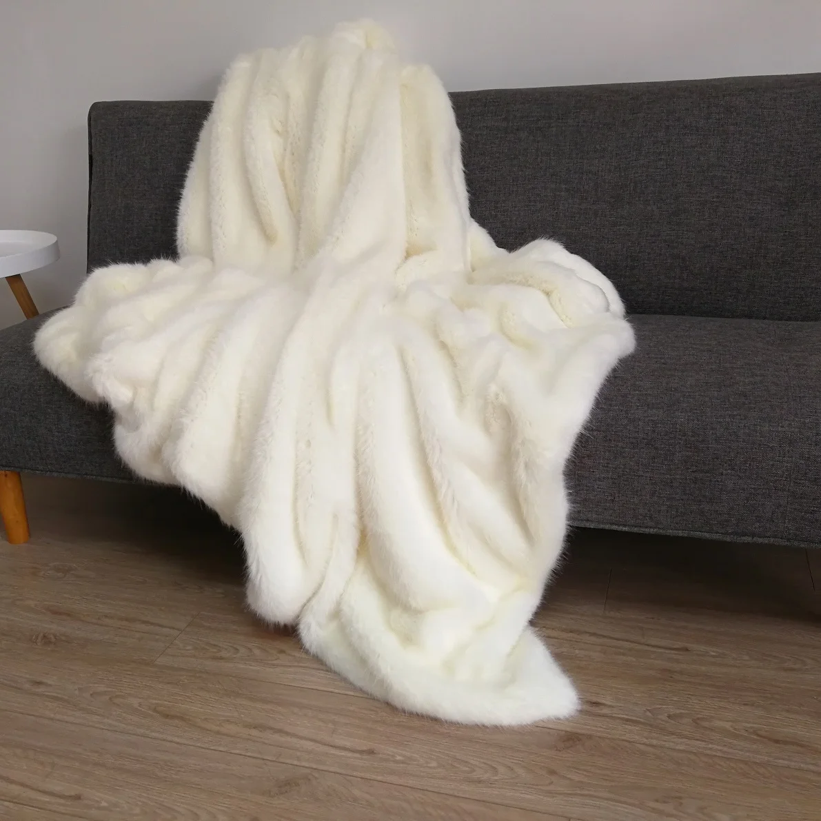 High Quality Thick Winter Rabbit Fur Blankets Are Super Soft European And American style Thrown On The Sofa Home decoration | Дом и сад