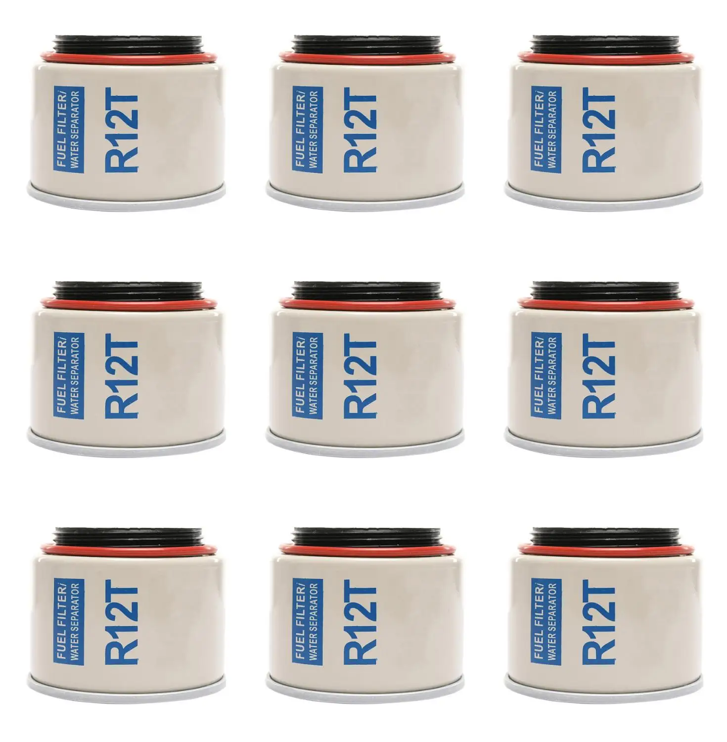 US $71.80 9 Pcs R12t R12p Repalcement Fuel FilterWater Separator Element For Racor 120at 120as S3240 Ymh2e1140000 Npt Zg1419 Diesel