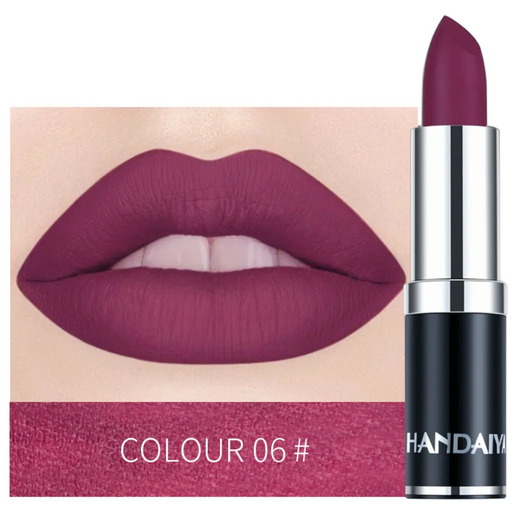 Hot selling 12 Color Matte Sexy Waterproof Lipstick Matte Lipstick Vitamin E Moisturizing Water Resistant Lipstick 4