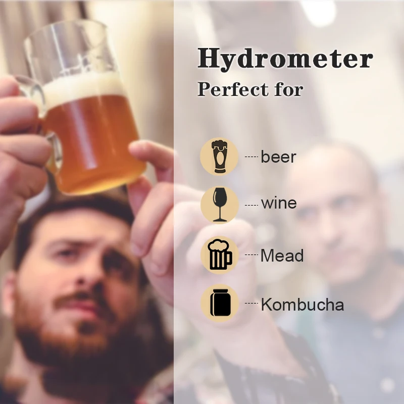 Termometro E Idrometro Per Birra Fatta In Casa - Kit Per Test Fermentazione Vino E Birra - Foto 9