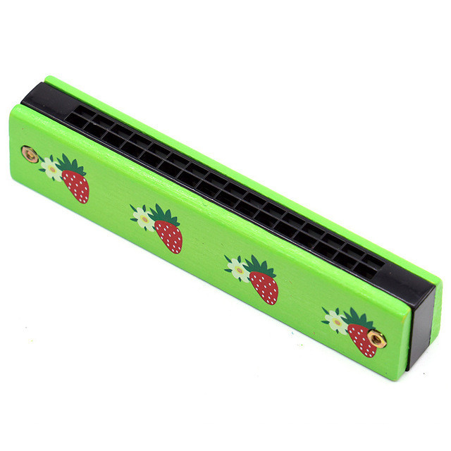 Holes Cute Harmonica Musical Instrument Montessori Educational Toys Cartoon Pattern Kids Wind Instrument Children Gift Kids