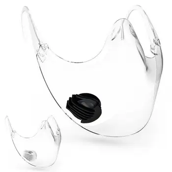 

Updated Valve Breathable Transparent Face Shield Durable Mask Face Shield Combine Plastic Reusable Dustproof Clear Face Mask