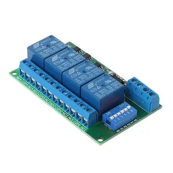 

OOTDTY 12V RS485 Relay 4CH Modbus RTU PC UART Board for PLC Lamp LED PTZ Camera Control