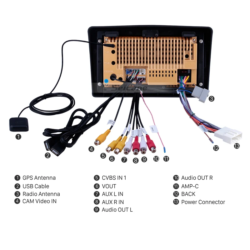 Seicane 9 &quotAndroid 10 0 головное устройство авто радио для 2010 2011 2012 2015 Nissan Navara GPS