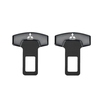

2pcs Car Belt Buckles Car Seat Safty Belt Alarm Canceler Stopper for Mitsubishi asx lancer outlander pajero Accessories