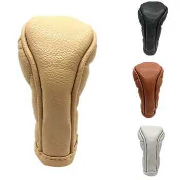 

Car Shift Knob Gear Lever Stick Cover Leather Shifter Protective Anti-slip Sleeve 3 Colors High Quality Manual Shift Lever 4