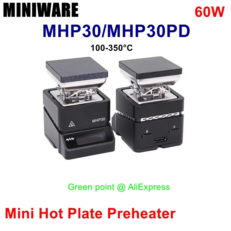 MHP30/MHP30PD Mini Hot Plate Preheater Stainless Steel Bracket Builtin