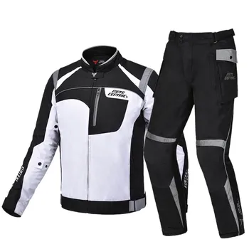 

Waterproof Motorcycle Sets Jacket & Pants Motorcycle Gear Protection Breathable Keep Warm Reflective Safety Motor Jacket Sets