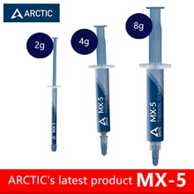 Arctic MX-5 2/4/8g Термальность проводящая силиконовая смазка Графика охлаждения паста настольный процессор Тетрадь силикона Arctic MX-5 2/4/8g Термальность проводящая силиконовая смазка Графика охлаждения паста настольный процессор Тетрадь силикона