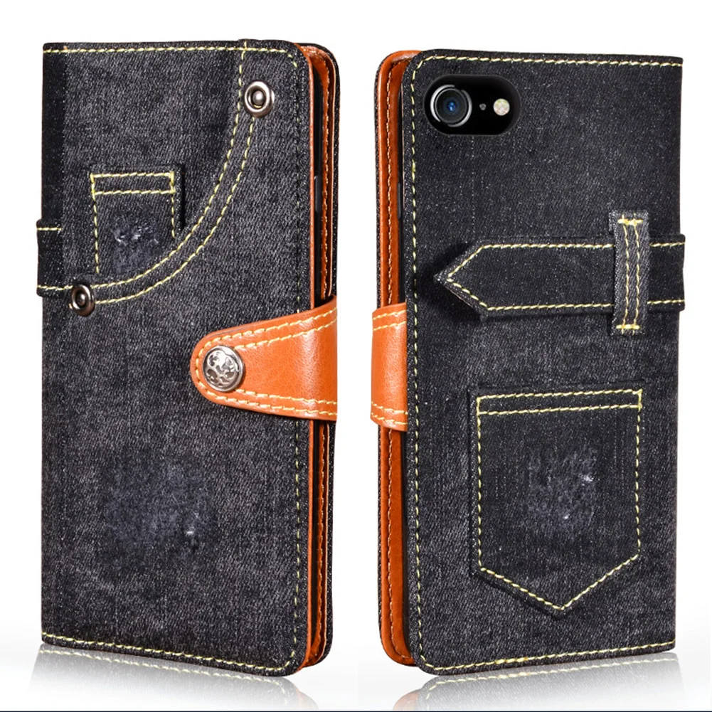 leather flip cowboy cases for apple iphone 7 8 case 4.