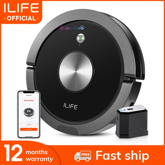 ILIFE A9s Robot Vacuum Cleaner Vacuuming & Wet Mopping Smart APP Remote Control Camera Navigation Planned Cleaning Large Dustbin 1