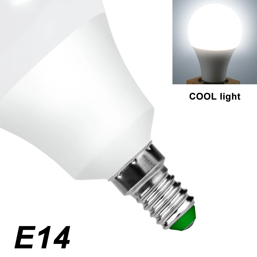 E14 LED lamp E27 led bulb AC 220V Bombillas Led 3W 6W 9W 12W 15W 18W 20W Lampada LED Spotlight lamp Led 240V Lamps Indoor light