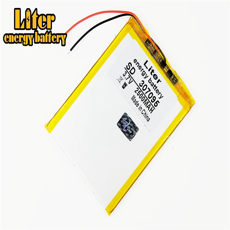 battery 307095 3.7V 2500mAh Lithium polymer Battery with Protection Board For Tablet PC U25GT