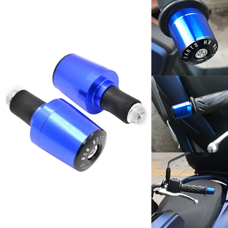 

7/8'' CNC Universal Motorcycle Handlebar Grip Ends Motocross Anti Vibration Silder Plug HOT