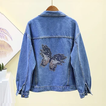 

Nenim Jackets Women 2019 New Women's Denim Jacket Female Denim Coat Girl Outerwear Student Coats