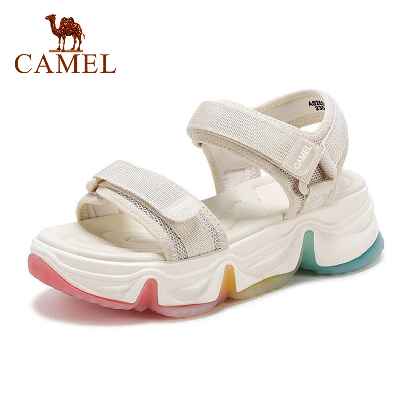 CAMEL/Женская обувь Модель 2021 года Летние пляжные туфли на толстой подошве