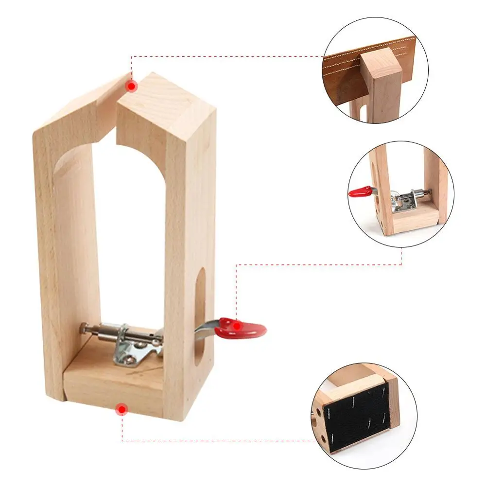 Wood Sewing Tools Leather Craft Retaining Clip DIY Hand Tool Set Table Desktop Stitching Lacing Pony Horse Clamp Tools