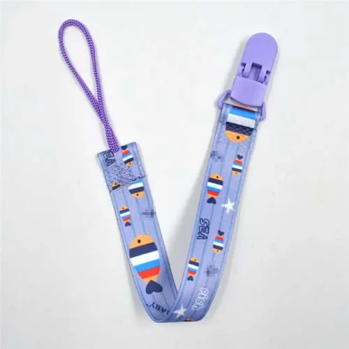 Младенческая соска, зажимы, поводок, ремень, Детская соска, зажим, цепь, лента, пустышка, держатель для соски, для кормления детей K0059 - Цвет: 05