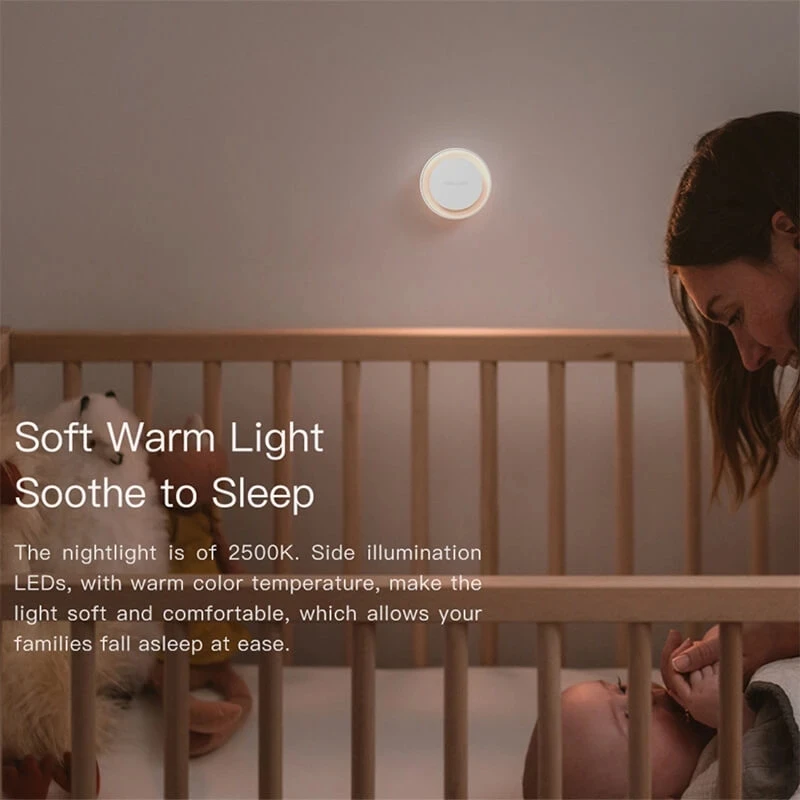Yeelight 스마트 야간 조명 지능형 인식 에너지 ??절약 조명 저전력 소비 광 센서 EU 플러그