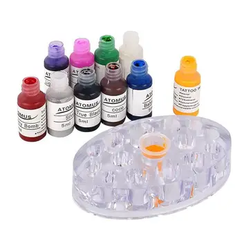 

10 Bottles 5ML Tattoo Ink Pigments Eyebrow Eyeliner Body Arts Paints Microblading Color Pigment Tattoo Tool Accessories