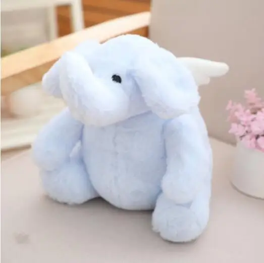 elephant Игрушек! Милые плюшевые игрушки прекрасный мультфильм животных Крылья Ангел слон мышь Медведь Мягкая кукла Дети День рождения Рождественский подарок - Цвет: elephant