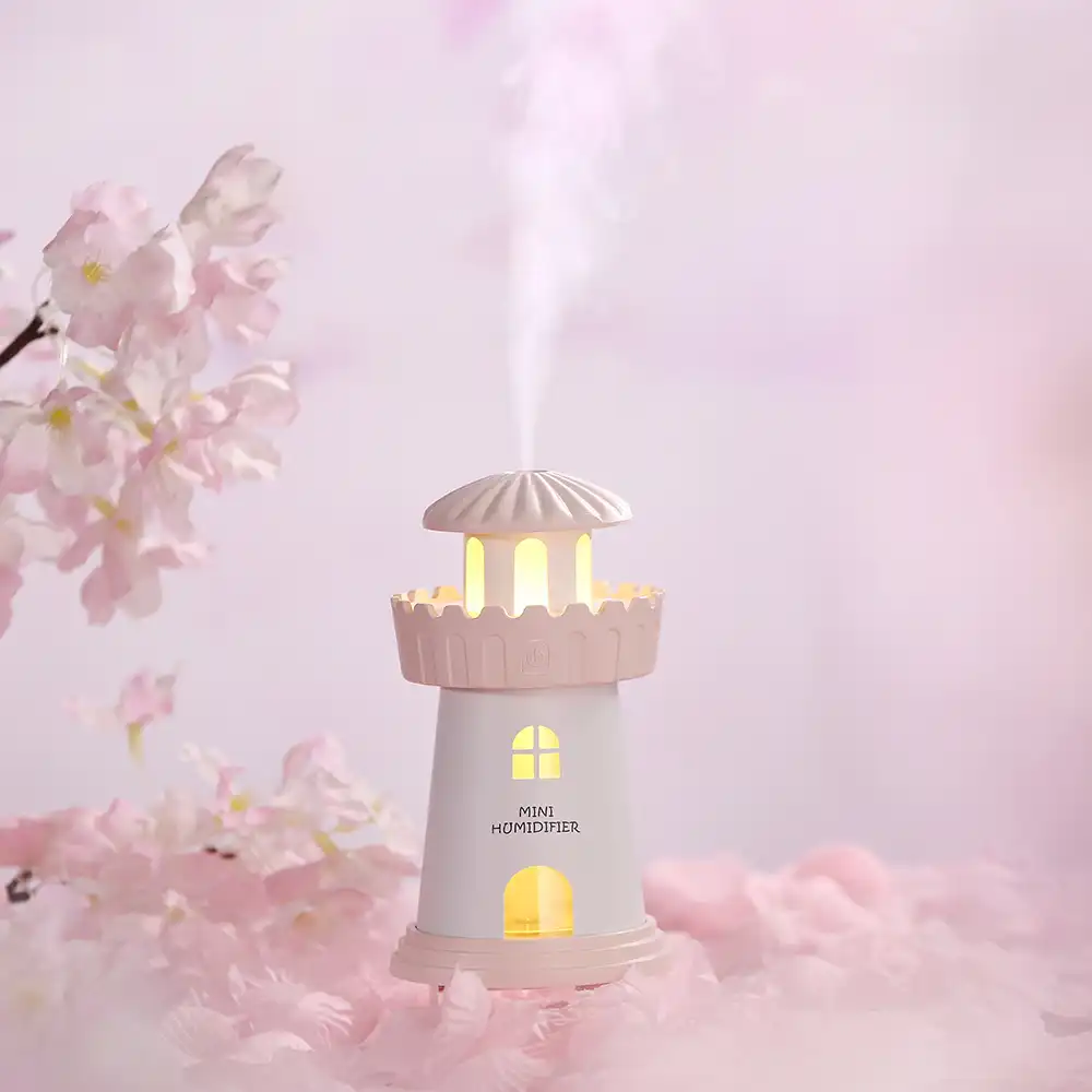 Lighthouse Mini Usb Air Humidifier 5 Colors Light Night Usb Diffuser Household Ultrasonic Essential Oil Diffuser Mist Maker Atomizer Car Atomizernight Light Humidifier Aliexpress