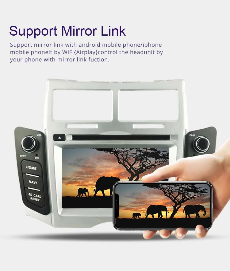 TOPBSNA Android 9,0 автомобильный dvd-плеер для Toyota Yaris 2005-2011 2 Din автомагнитола gps навигация Мультимедиа Стерео Wi-Fi RDS головное устройство
