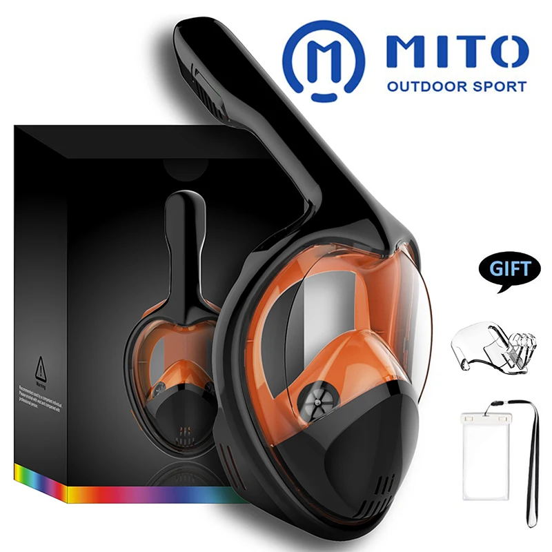 Special  2019 Full Face Snorkeling Masks Panoramic 180 View Anti-fog Anti-Leak Swimming Scuba Underwater Div