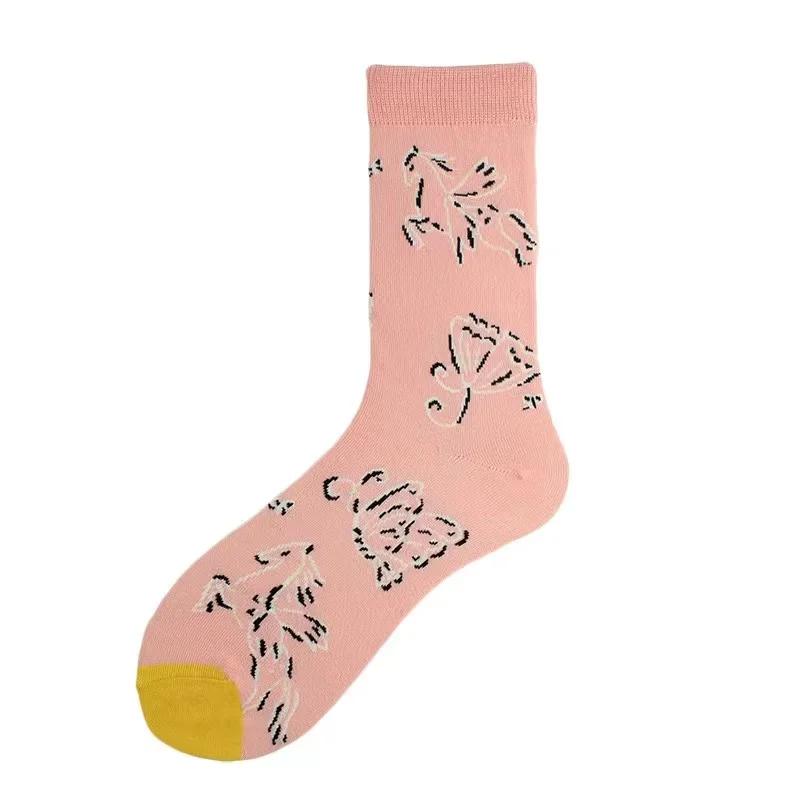 Fashion Cotton Men Socks Breathable All Seasons Socks Comfortable Socks