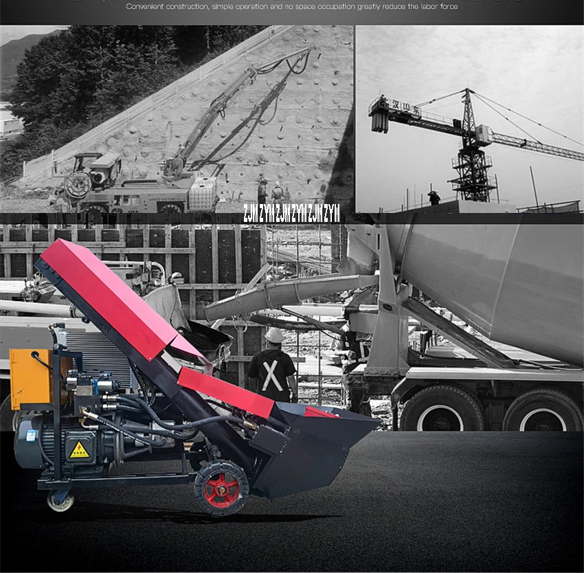0528 WBS-B 15KW бетона подачи водяного насоса Concretepump конструкционная Колонка Насос Палец камень ступки Бетон Насос Подачи 380V