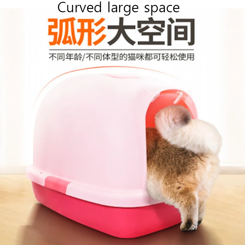 Pet Bedpan Toilet Anti-splash Cat Litter Box Cat Cats Tray With Spoon Clean Kitty House Plastic BOX Supplies Products For Pets Pet Bedpan Toilet Anti-splash Cat Litter Box Cat Cats Tray With Spoon Clean Kitty House Plastic BOX Supplies Products For Pets