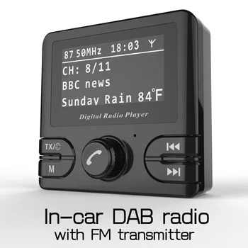 

Retro Autoradio Dab+ Car Radio Receiver Bluetooth Dab Adapter LCD Screen Display Digital Broadcast Hz Aux Lossless Sound Quality